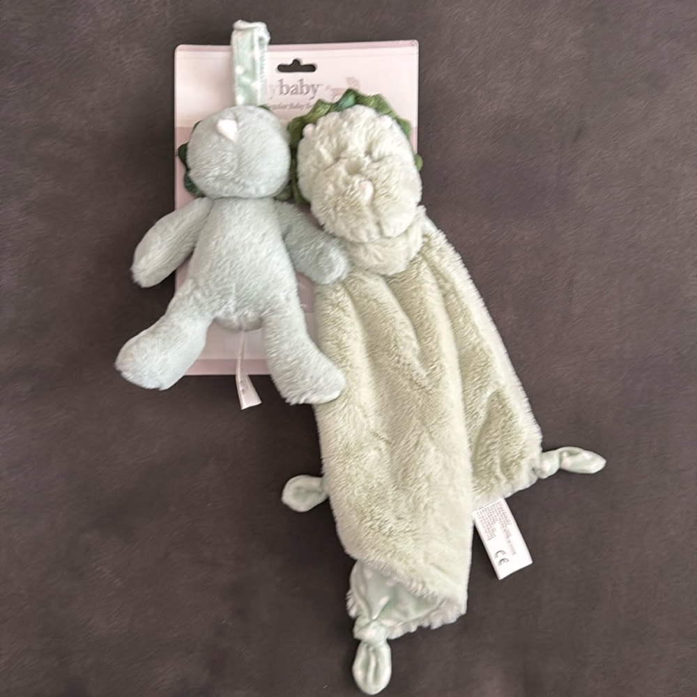 Kellybaby Kellytoy 2 Pack Dinosaur Baby Rattle‎ Set NWT
